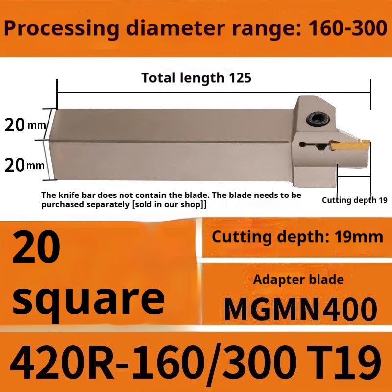 1015-End groove cutter CNC toolholder plane groove mghh320/425R cutter cutter groove cutter 345mm circular arc large depth of cut Shandong Denso Pricision Tools Co.,Ltd.